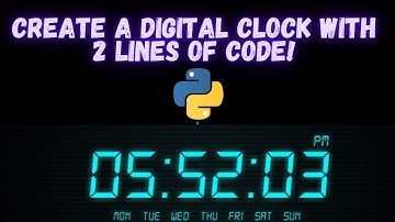 Build a Digital Clock in Python in 2 Lines of Code 🔥🔥