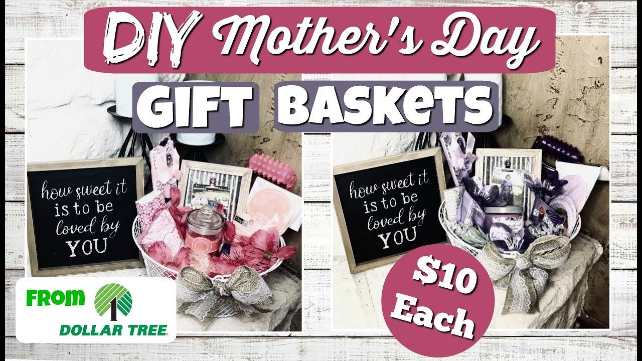 DIY Mother's Day Gift Baskets from Dollar Tree!! YouTube