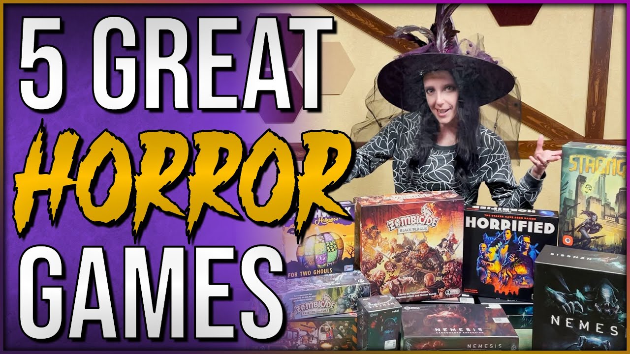 5 Great Horror Themed Board Games for Halloween | Good for 2+ Players |  Nemesis, Arkham, & More! - YouTube