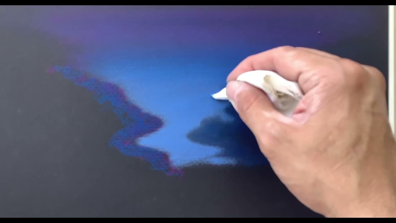 Dibujo y Pintura de Representación (colores pastel sobre papel negro)