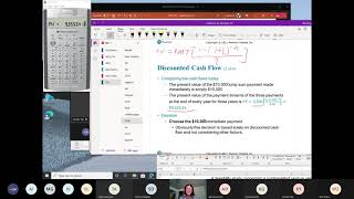 Math2P75 - Discounted Cash Flow and Net Present Value