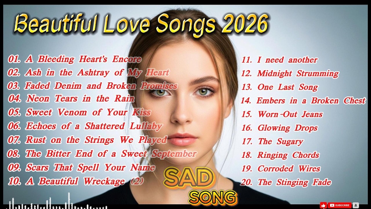 Beautiful Sad Love Songs 2026 | Heartfelt Melodies & Emotional Ballads | Love Songs Playlist