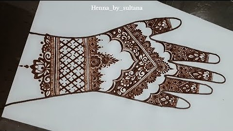 Cute work henna design ❤️ simple and Easy ❤️ Step by step tutorial for beginners ✨❤️