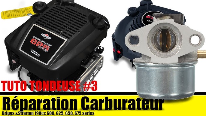 Reparation Nettoyage Carburateur Tondeuse Briggs Stratton 190cc 600 625 650 Et 675 Series Youtube