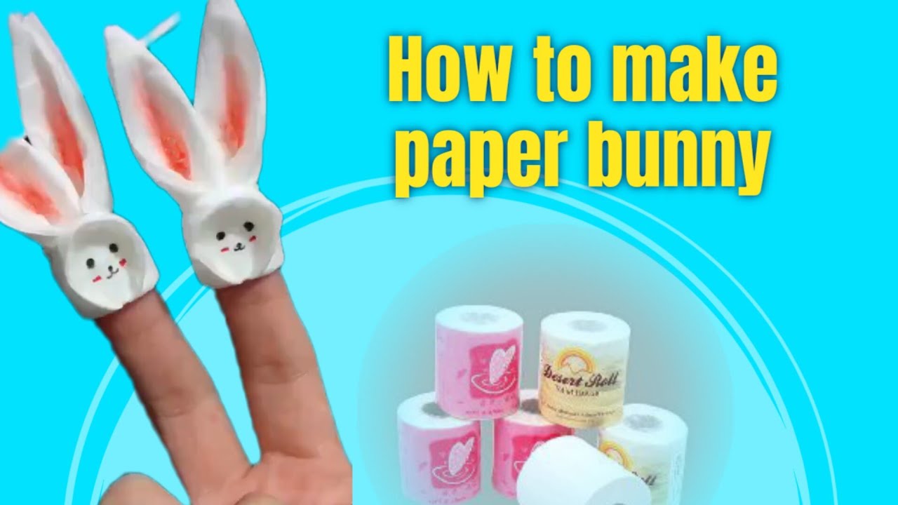 Tissue Rabbit Tutorial Tissue bunny paper craft / how to make bunny/ #tissuecrfts#papercrafts ...