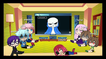 undertale reacts to sans vs jevil