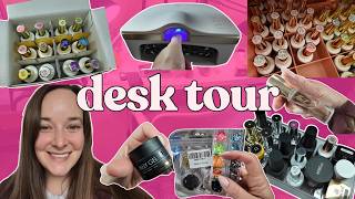 Nail Tech Desk Tour! Favorite Tools & Products!