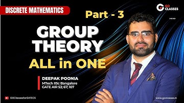 Group Theory - Marathon - Part 3 | ALL in ONE | GATE PYQs