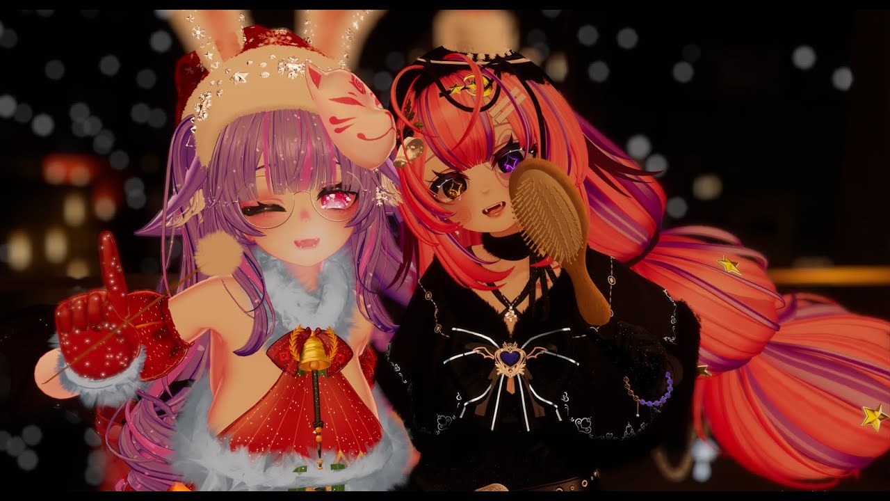 【 ASMR VR】Te ayudamos a dormir 🌙 ~  | Kisses, hugs, and cuddles! 💞 FT @VeloursMaeASMR