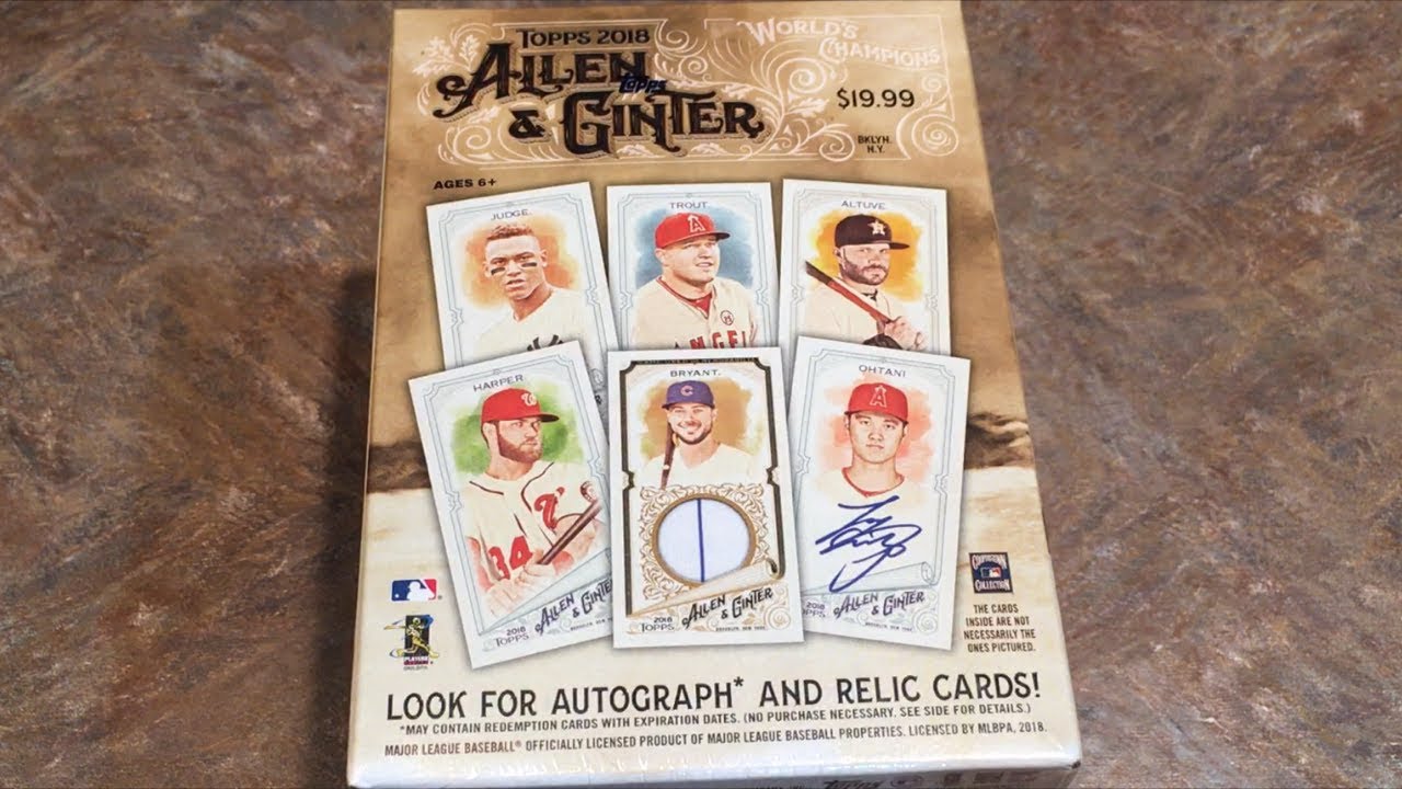 WORST RELIC EVER! 2018 TOPPS ALLEN & GINTER BLASTER BOX OPENING