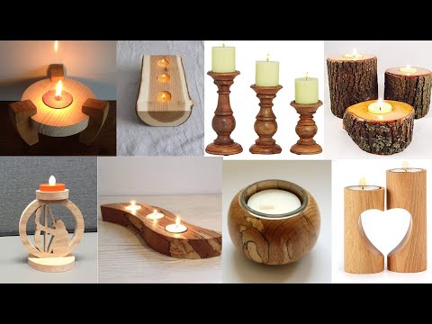 Wooden candle holders design  for Beginners/  Handcrafted wooden candle holder/ Woodworking