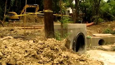 Overflow pipe will keep sewage out of Duck Creek