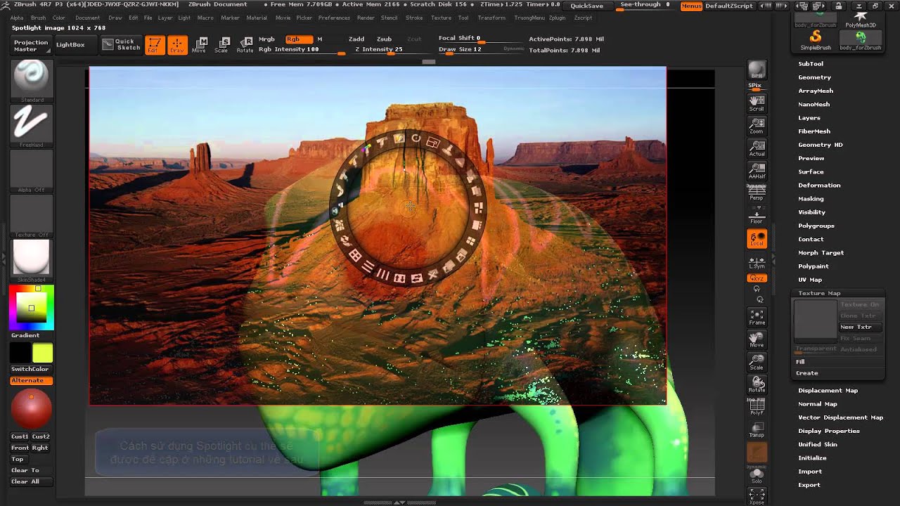 importing textures in zbrush