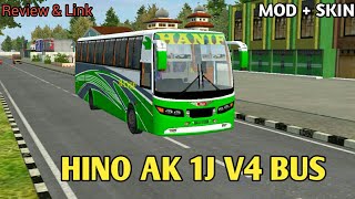 BUSSID HINO AK 1J V4 MOD AND NEW SKINS LINK // BUSSID NEW UPDATED MOD // JRS GAMING BD