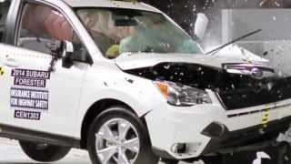 Front crash tests for selected 2014 TOP SAFETY PICK+ award winners | AutoMotoTV