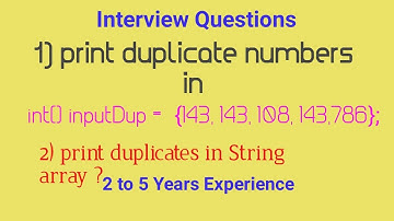 print duplicates in int array or string array in java | find duplicate element in an array | by Jay