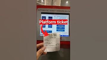 ATVM machine se Platform ticket kaise nikale 👀