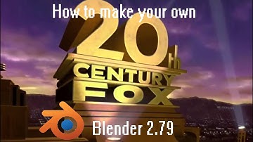 How To Make Your Custom 20th Century Fox 1994 logo in Blender 2.79 (2022)
