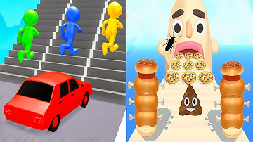 Shape shifting VS Sandwich Runner - All Level Gameplay Walkthrough Android iOS Ep2