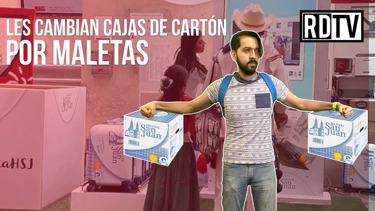 Les cambian cajas de cartón por maletas - YouTube