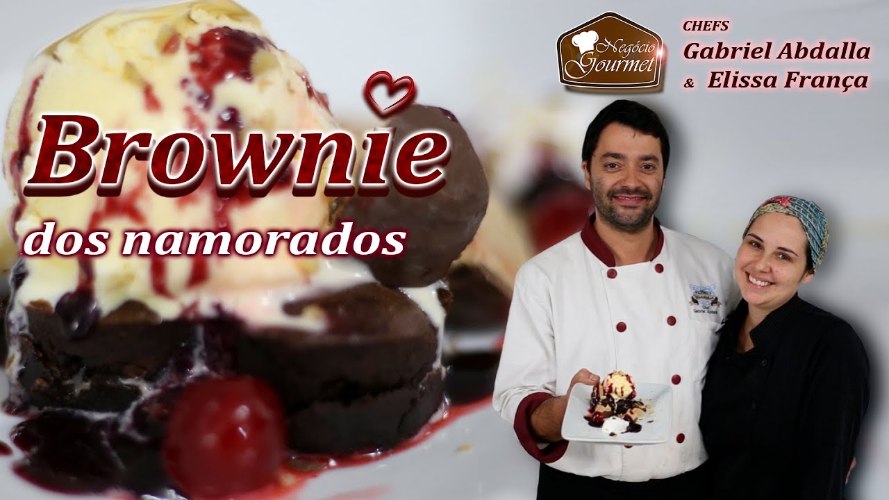 RECEITA DE BROWNIE DOS NAMORADOS NEGÓCIO GOURMET