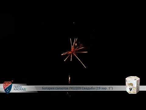 Видео: Батарея салютов СВАДЬБА (19/1) PKU109