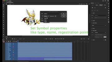 Adobe Animate: Convert Layers to Symbol.