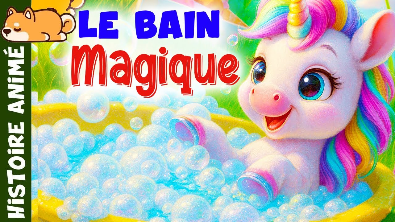 Nina la licorne Magique🦄Histoire pour s'endormir, Conte pour enfant en français, Bain, Propreté