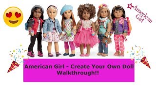 american girl doll design your own doll