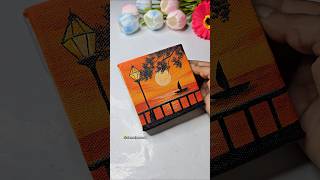 Easy mini canvas painting 😍🤗🎨 #easytutorial #minicanvaspainting #artshorts