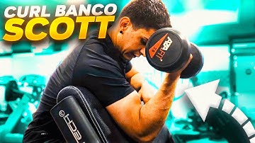 Ganar MASA MUSCULAR en tus BÍCEPS | Curl en banco Scott | GFit Coach