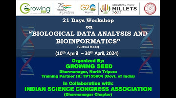 Day 8 Biological Data Analysis and Bioinformatics