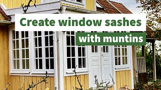 Making WOODEN WINDOWS with glazing bars (muntins)