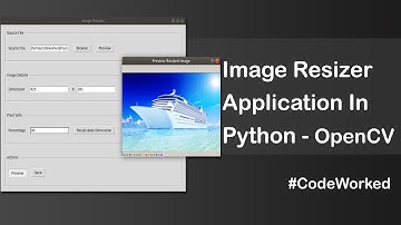 Create Image Resize Application in Python using Tkinter & OpenCV #opencv #opencvpython #image