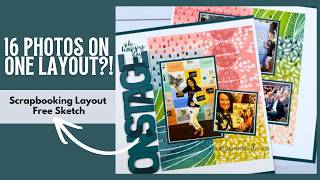 How I Fit 16 Photos on a 2-Page Scrapbook Layout (From a Flyer Idea!)