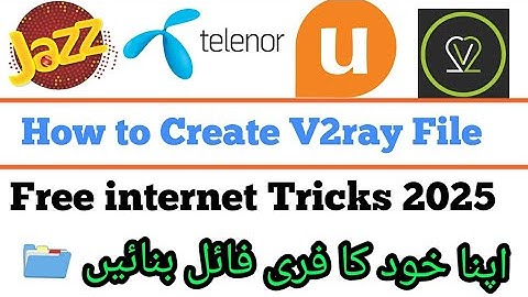 how to create Telenor Ufone V2ray File | how to Create Http Custom Fast File | Saeed Ahmed Official