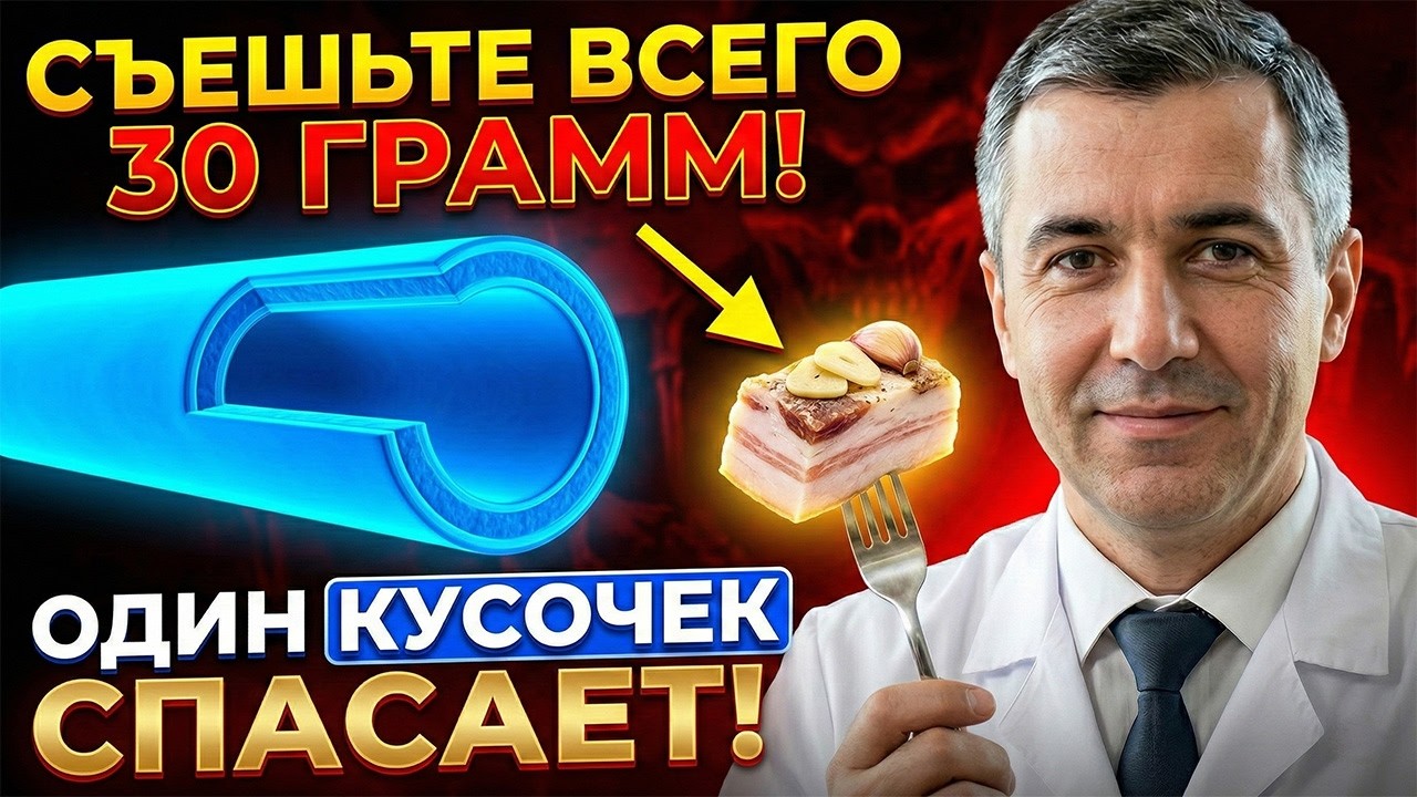 НЕ СМЕЙТЕ ОТКАЗЫВАТЬСЯ ОТ ЖИРА! КАК ОДИН КУСОЧЕК СПАСАЕТ ОТ СТАРОСТИ! 😱🩸