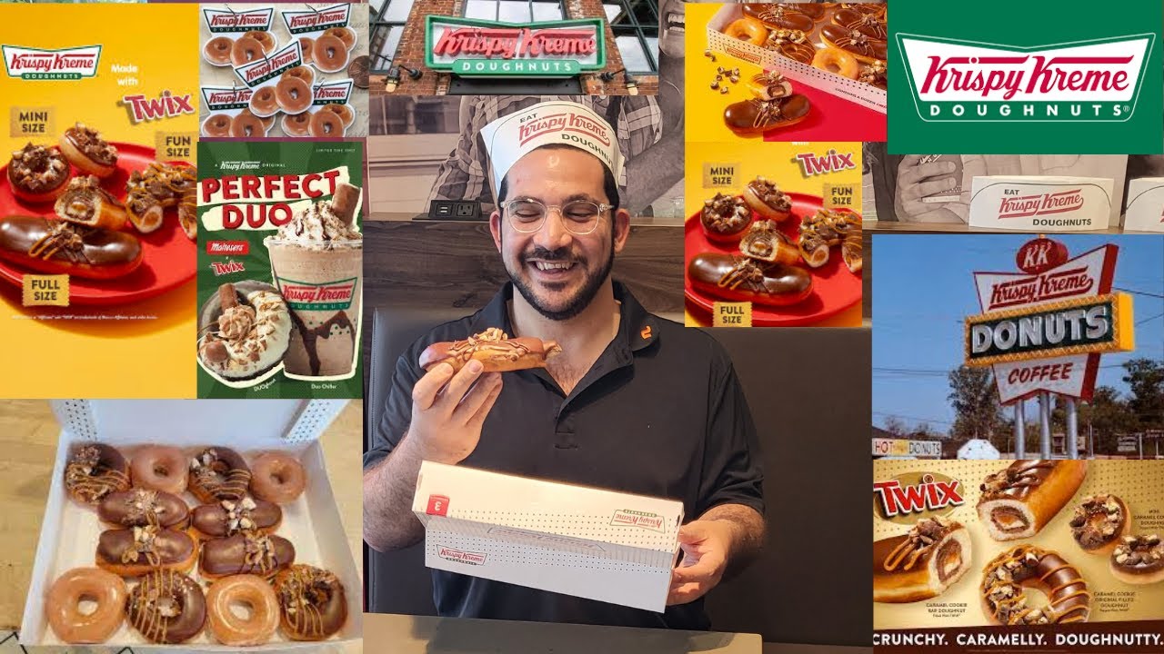 The New Twix Cookie Bar Doughnut Review By Krispy Kreme - YouTube