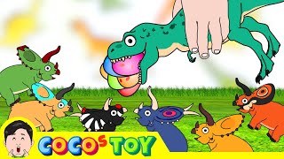 20min｜The egg thief T-rex appeared in my toy box! .etc binge viewingㅣdinosaur cartoonㅣCoCosToy