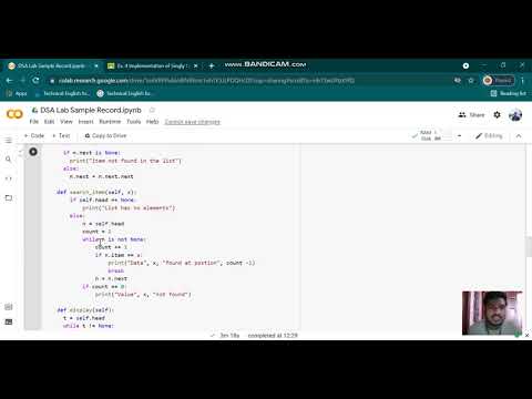 Implementation of Singly Linked List Insertion, Deletion, Search|Data Structure & Algorithm | Python
