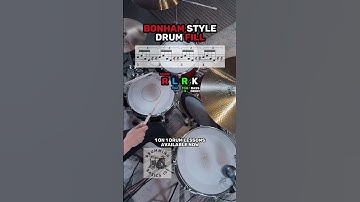 John Bonham Drum Fill (Sextuplets) Must Know 🥁