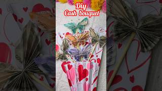 DIY Cash Butterfly Bouquet 🦋💐 # shorts #diy #cashbouquet #cashhamper #hype #viralshorts #giftideas
