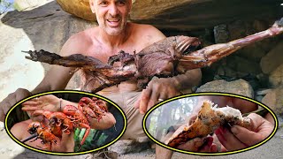 He Stunned By Catching Giant Iguanas In Extreme Conditions, Turning Survival Shows Into Food Shows! Timelapse Survival Skills Surviving In The Forest By Catching Lizards For Sustenance
