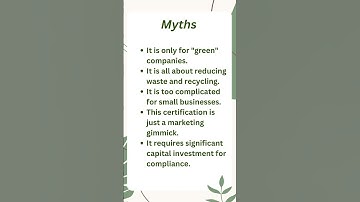 #Myths about ISO 14001:2015 Environmental Management System - #EMS #ISO14001