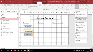 Configuración de interfaz de una base de datos en Access