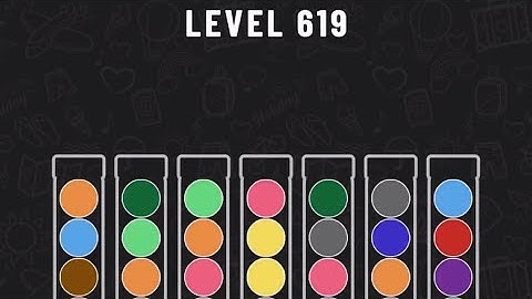Ball Sort Puzzle Level 619 #ballsortpuzzle #ballsortpuzzlegameplay #puzzlegame #mobilegames