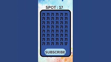 cAN YOU SPOT 17 IN 5 SEC? FOCUS YOUR MIND. #braintestsolution #brainmasti #game #quiz #maths