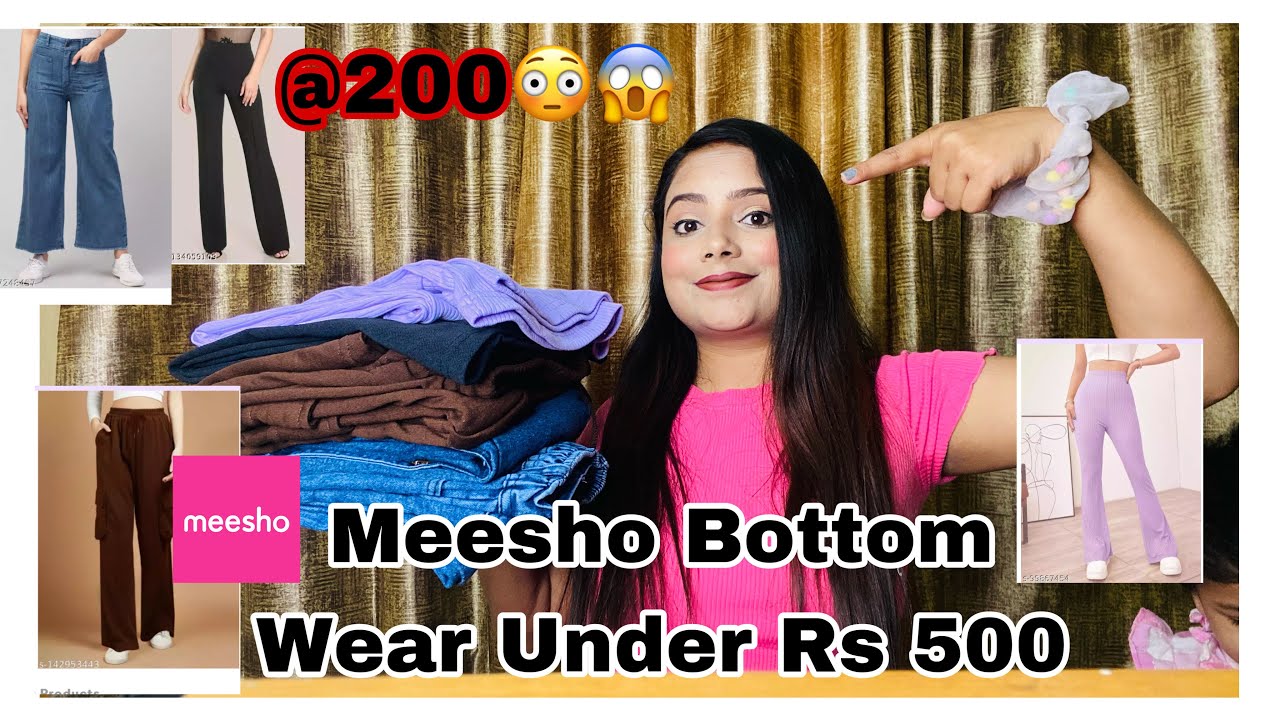 Meesho Trendy Bottom Wear Under Rs 500 Meesho Jeans,Pants,Cargo Haul