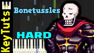 Bonetussles [Undertale: Royal Papyrus] - Insane Mode [Piano Tutorial] (Synthesia)