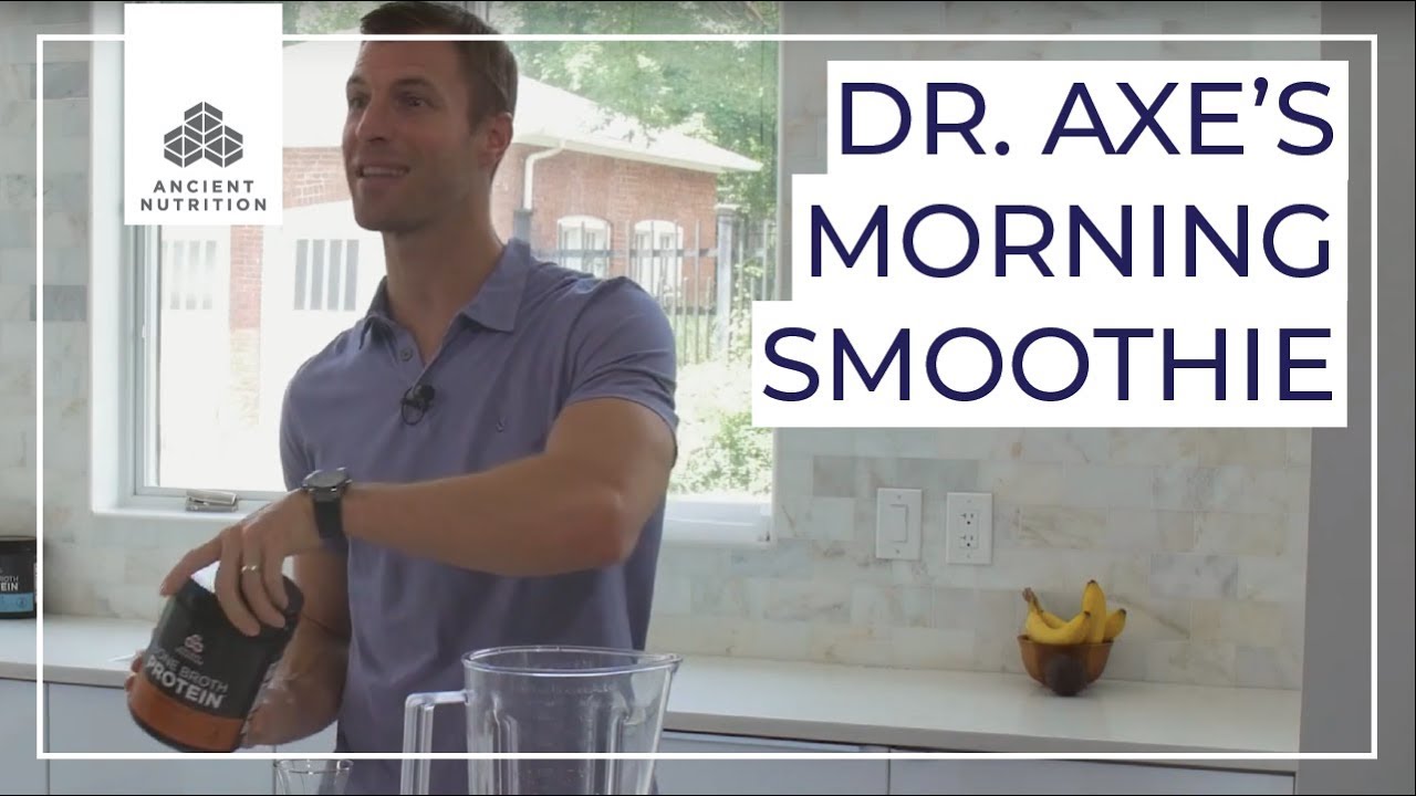 ⁣Dr. Axe's Morning Smoothie | Ancient Nutrition